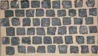 Basalt-Pflaster schwarz 4x6 cm