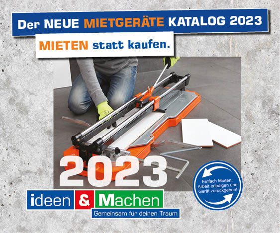 Neue Mietgeraete Katalog 2023 mieten statt kaufen